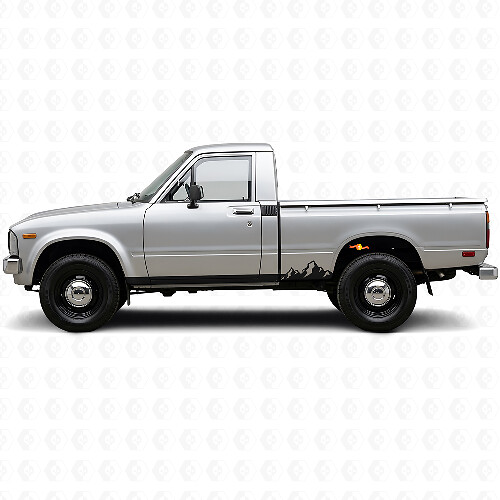 Berge Dünne Streifen Schweller Vinyl-Aufkleber für Toyota Hilux 1978-1983 1