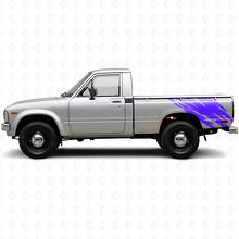Schlamm-Spritzschutz-Grafik Heckseiten Vinyl-Aufkleber für Toyota Hilux 1978-1983 2