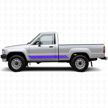 Topografische Stil Streifen Tür Vinylaufkleber für Toyota Hilux 1983-1988 2