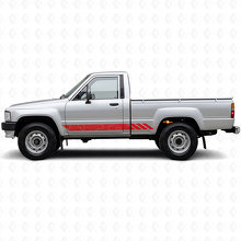 Topografische Stil Streifen Tür Vinylaufkleber für Toyota Hilux 1983-1988 3