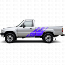 Schlammspritz-Grafik Seitenvinylaufkleber für Toyota Hilux 1983-1988 2