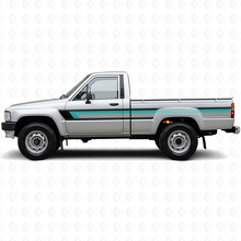 Dreifachstreifen Türseiten-Vinylaufkleber für Toyota Hilux 1983-1988 2