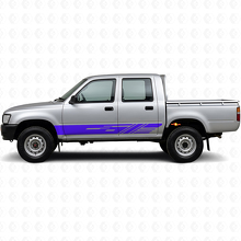 Verzierte Streifen Türschweller Vinyl-Aufkleber für Toyota Hilux 1988-1997 2