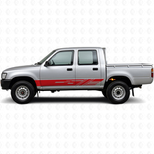 Verzierte Streifen Türschweller Vinyl-Aufkleber für Toyota Hilux 1988-1997 3