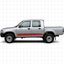 Topografische Stil Streifen Türen Vinylaufkleber für Toyota Hilux 1988-1997 3