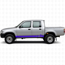 Mountains Wide Stripes Schweller Vinylaufkleber für Toyota Hilux 1988-1997_2