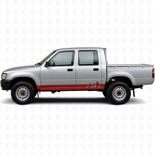 Mountains Wide Stripes Schweller Vinylaufkleber für Toyota Hilux 1988-1997_3
