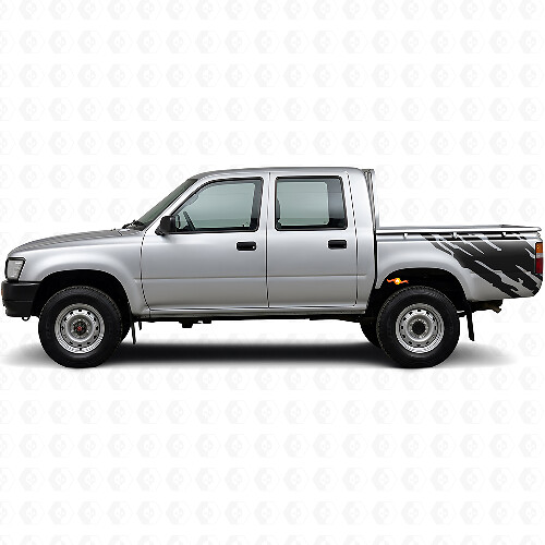 Schlammspritz-Grafik Seiten-aufkleber hinten für Toyota Hilux 1988-1997