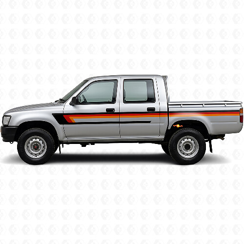 Triple-Streifen Türseiten Vinyl-Aufkleber für Toyota Hilux 1988-1997