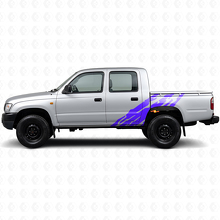 Seitlicher Vinyl-Aufkleber mit Schlamm-Spritz-Grafik für Toyota Hilux 1997-2004 2