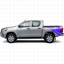 Schlammspritz-Grafik Heckseiten Vinyl-Aufkleber für Toyota Hilux 2015+ 2