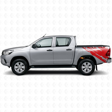 Schlammspritz-Grafik Heckseiten Vinyl-Aufkleber für Toyota Hilux 2015+ 3