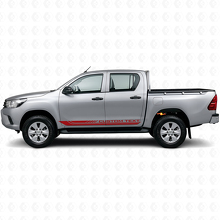 Karierte gebogene Streifen Radhäuser Aufkleber für Toyota Hilux 2015+ 3
