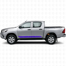 Topografische Stilstreifen Tür-Vinylaufkleber für Toyota Hilux 2015+ 2
