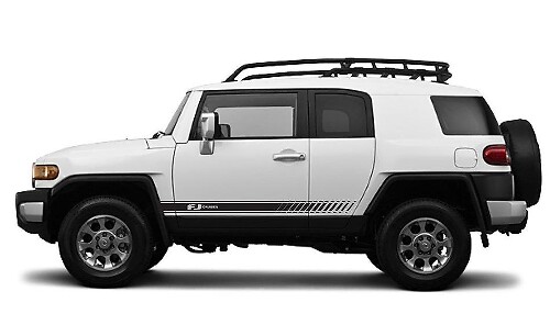 Racing-Style Seitentür-Streifen Vinyl-Aufkleber-Set für Toyota FJ Cruiser
