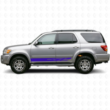 Verzierte Streifen Seitenschweller Vinyl-Aufkleber-Set für Toyota Sequoia 2000-2007 2