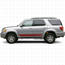 Topographische Stilstreifen Tür Vinylaufkleber für Toyota Sequoia 2000-2007 3