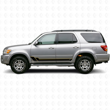 Twin Stripes Schweller Vinyl Aufkleber Set für Toyota Sequoia 2000-2007 2