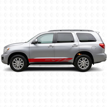 Dekorierte Streifen Seitenleisten Vinyl-Aufkleber-Kit für Toyota Sequoia 2007-2022 3