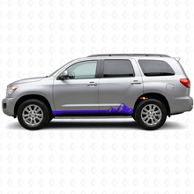 Mountains Dünne Streifen Schweller Vinylaufkleber für Toyota Sequoia 2007-2022 2