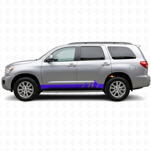 Bergweite Streifen Türschweller Vinylaufkleber für Toyota Sequoia 2007-2022 2
