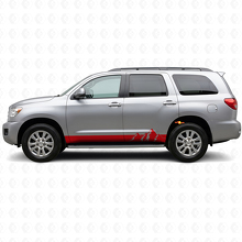 Bergweite Streifen Türschweller Vinylaufkleber für Toyota Sequoia 2007-2022 3