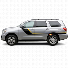Seitliche Vinyl-Dekorstreifen-Set „Twin Stripes“ für Toyota Sequoia 2007-2022 2