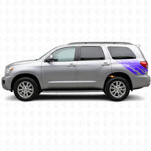 Schlammspritz-Grafik Heckseiten-Vinylaufkleber für Toyota Sequoia 2007-2022 2