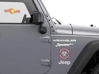 Jeep Rubicon Wrangler Zombie Outbreak Response Team Wrangler Aufkleber Nr. 5