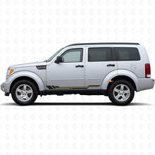 Gebogene Streifen Seitenschweller Vinyl-Aufkleber für Dodge Nitro 2007-2011 2