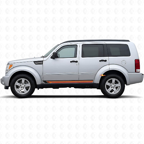 Vintage gerade Streifen Seiten-Vinylaufkleber für Dodge Nitro 2007-2011