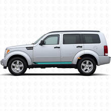 Vintage gerade Streifen Seiten-Vinylaufkleber für Dodge Nitro 2007-2011_2