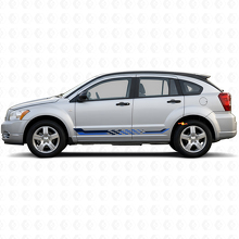 Schachbrettflaggen-Seitenstreifen Vinyl-Aufkleber für Dodge Caliber 2007-2012 2