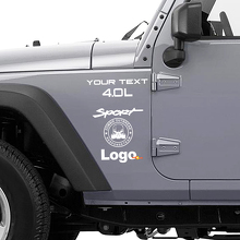 Zombie-Ausbruch-Einsatzteam Vinyl-Aufkleberset für Jeep Wrangler Rubicon_2