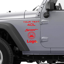 Zombie-Ausbruch-Einsatzteam Vinyl-Aufkleberset für Jeep Wrangler Rubicon_3