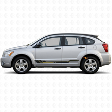 Gewölbte Streifen Schweller Vinyl-Aufkleber für Dodge Caliber 2007-2012 2