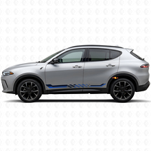 Karierte Flaggen-Seitenstreifen Vinyl-Aufkleber für Dodge Hornet 2023+ 2