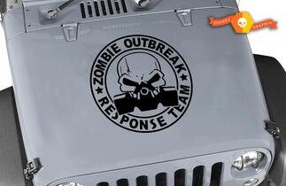 Jeep Rubicon Wrangler Zombie Outbreak Response Team Wrangler Aufkleber Nr. 7