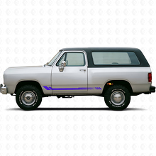 Honeycomb-Streifen Seiten-Vinylaufkleber für Dodge Ramcharger 1974-1993 2