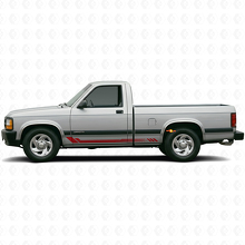 Honeycomb-Streifen Seitenaufkleber für Dodge Dakota 1987-1996 3