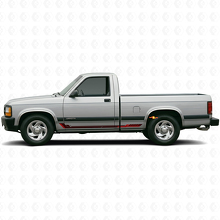 Racing-Stil Seitenstreifen Vinyl-Aufkleber für Dodge Dakota 1987-1996 3