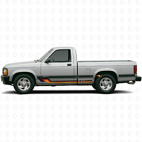 Vintage-Style Seitenstreifen Vinyl-Aufkleber für Dodge Dakota 1987-1996 1