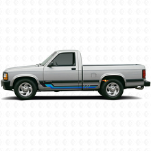 Vintage-Style Seitenstreifen Vinyl-Aufkleber für Dodge Dakota 1987-1996 2