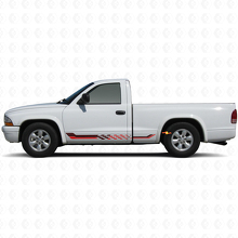 Schachbrettmuster Seitenstreifen Vinyl-Aufkleber für Dodge Dakota 1997-2004 3