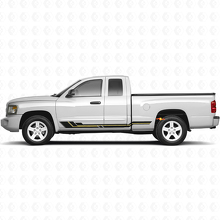 Gebogene Streifen Rocker Panel Vinyl-Aufkleber für Dodge Dakota 2005-2011 2