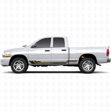 Gebogene Streifen Schweller-Vinylaufkleber für Dodge Ram 1500 2002-2008 2
