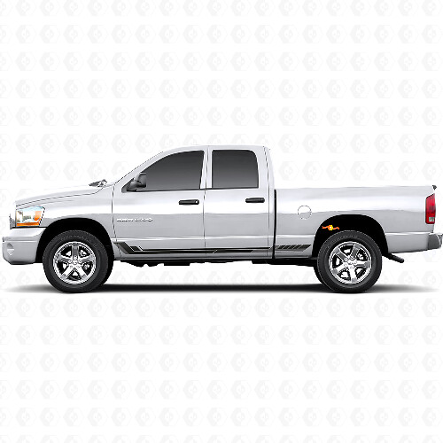 Racing-Style Seitenstreifen Vinyl-Aufkleber für Dodge Ram 1500 2002-2008 1