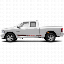 Schachbrettflaggen-Seitenstreifen Vinyl-Aufkleber für Dodge Ram 1500 2011-2018 3