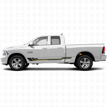 Gebogene Streifen Schweller Vinyl-Aufkleber für Dodge Ram 1500 2011-2018 2
