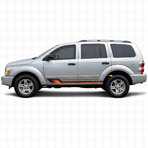 Vintage Style Seitenstreifen Vinyl-Aufkleber für Dodge Durango 2004-2009